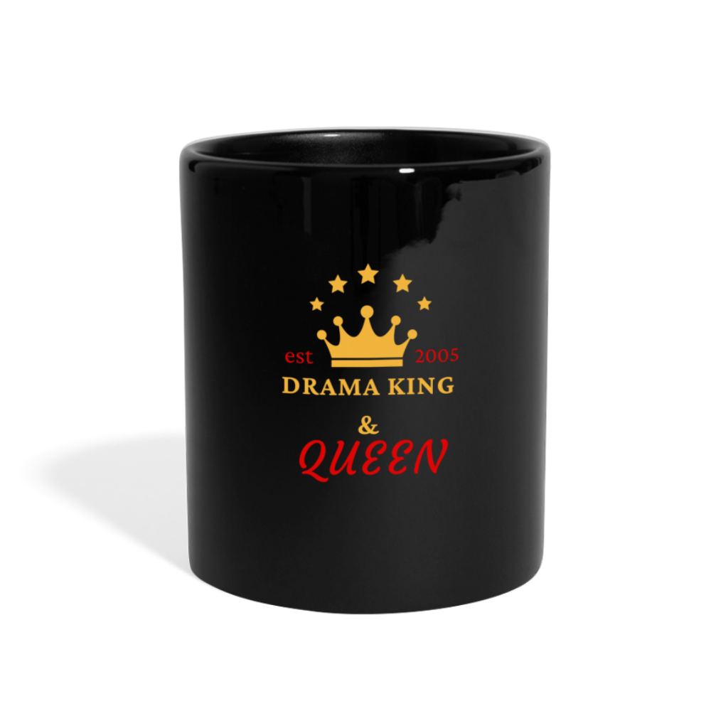 Drama King and Queen printed Full Color Coffee/Tea Mug - black