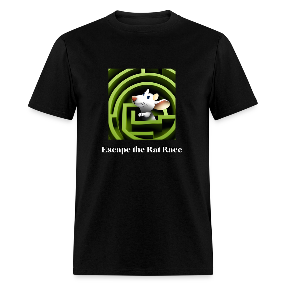 "Escape the Rat Race" T-Shirt Black - black