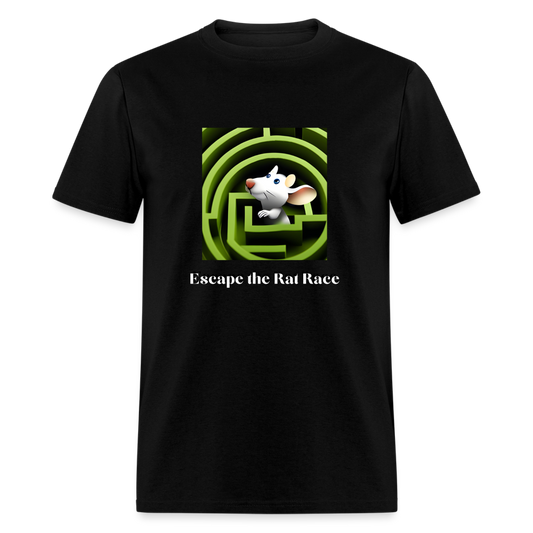 "Escape the Rat Race" T-Shirt Black - black